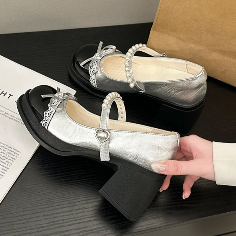 Women Shoes Classic Round Head - Leather Classic Strap 评论和价格