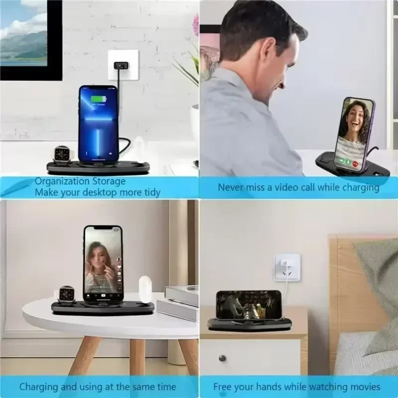 3 In 1 Fast Wireless Charger C - Smartwatch X12 评论和价格