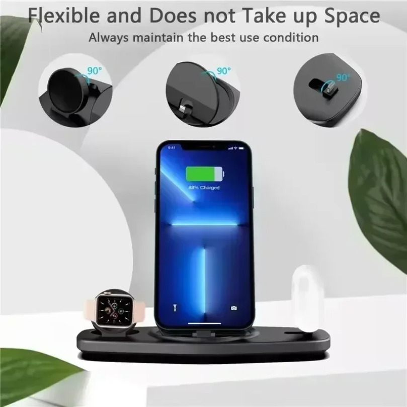 3 In 1 Fast Wireless Charger C - Smartwatch X12 评论和价格