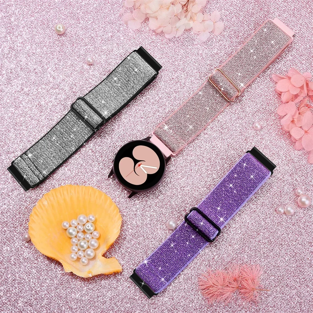 Elastic Shiny strap For Samsun - Titan Smartwatch Accessories 评论和价格