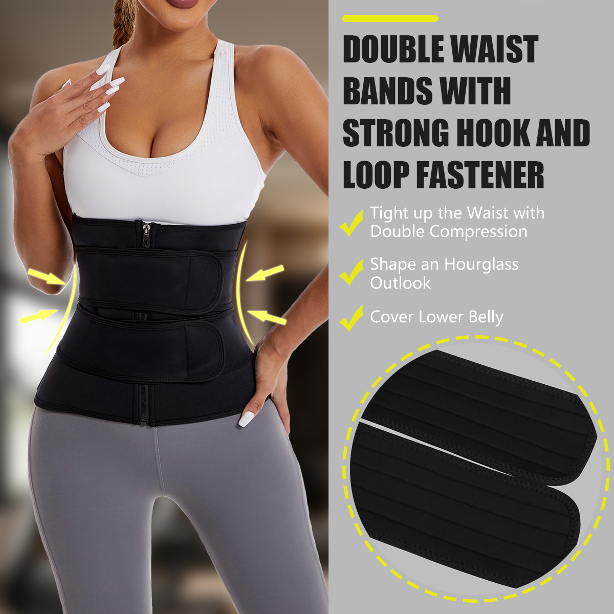 Women Waist Trainer Belt Doubl - Rugged Sport Strap 评论和价格