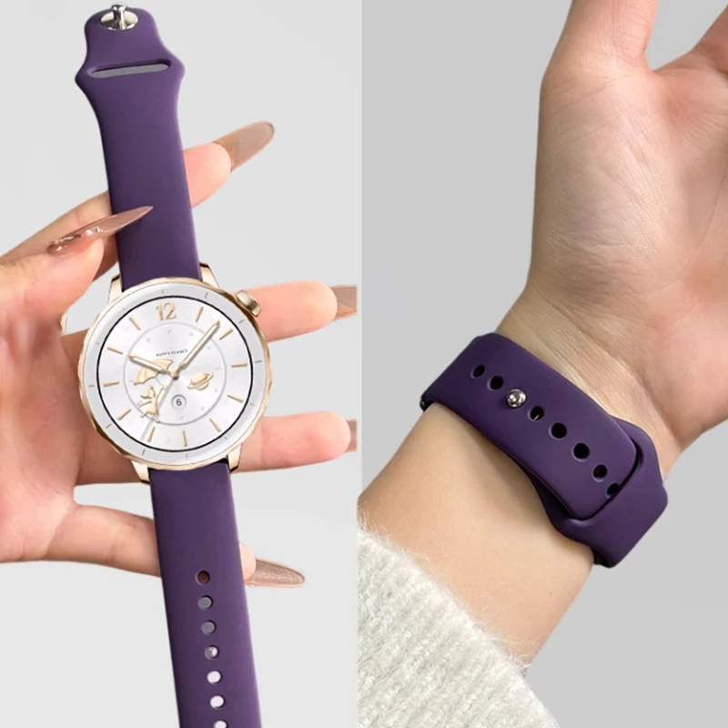 18mm Silicone Watch Strap For  - Fossil Smartwatch Accessories 评论和价格