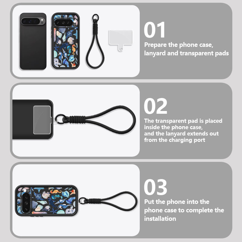 Shark Ocean Patterned TPU Phon - Google Pixel 9 评论和价格