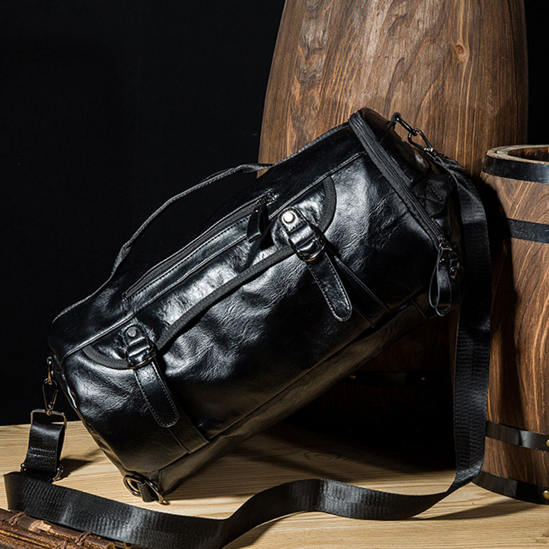 Men Leather Bucket Backpack Mu - Leather Classic Strap 评论和价格