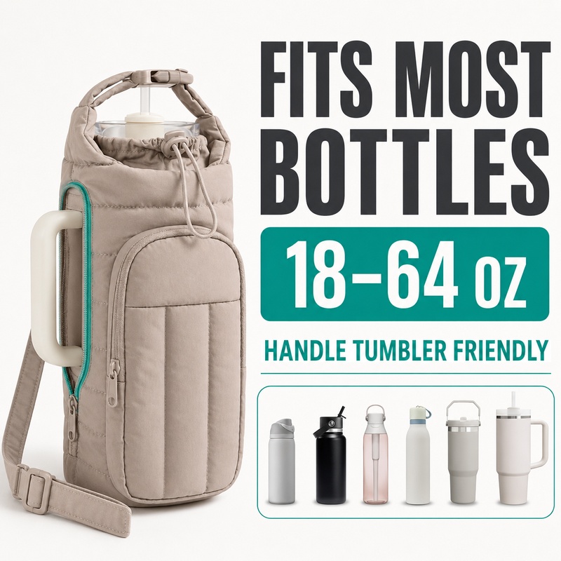 Puffer Water Bottle Carrier Ba - Rugged Sport Strap 评论和价格